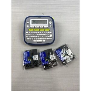 Brother P-Touch PT-D200 Thermal Label Printer w/3 Packs Of White Tape No Charger